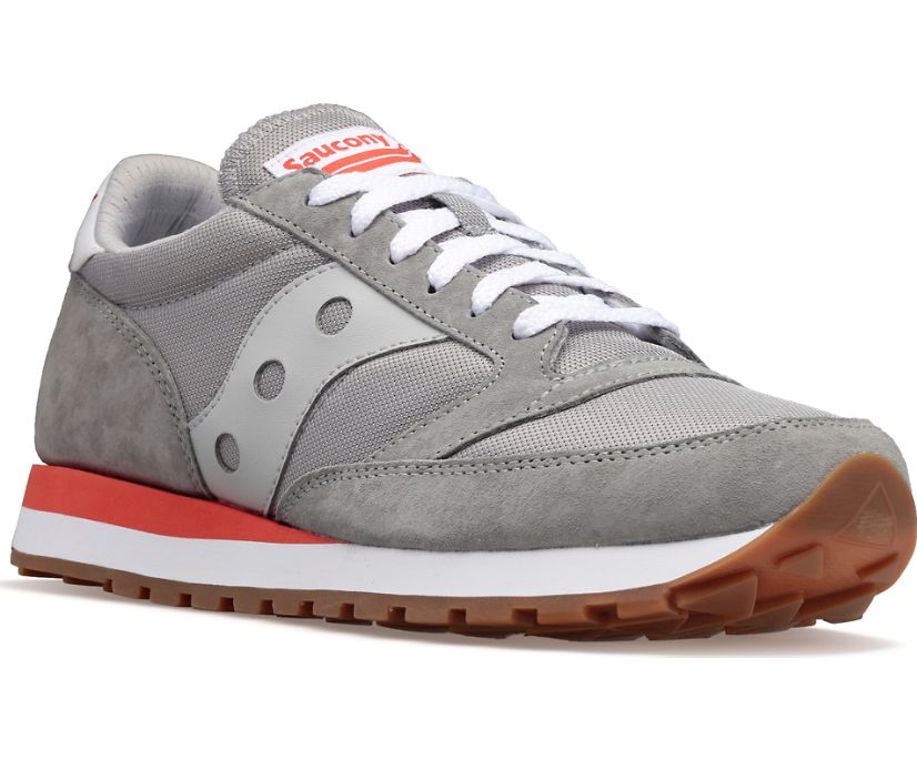 Women's Saucony Jazz 81 Originals Grey / Red | Singapore 027QMAZ